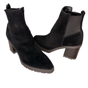 Franco Sarto Black Heeled Boots